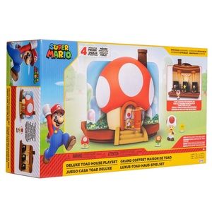 Super Mario Deluxe Toad House Playset - Brand New in Box